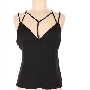 Strappy adjustable tank black
